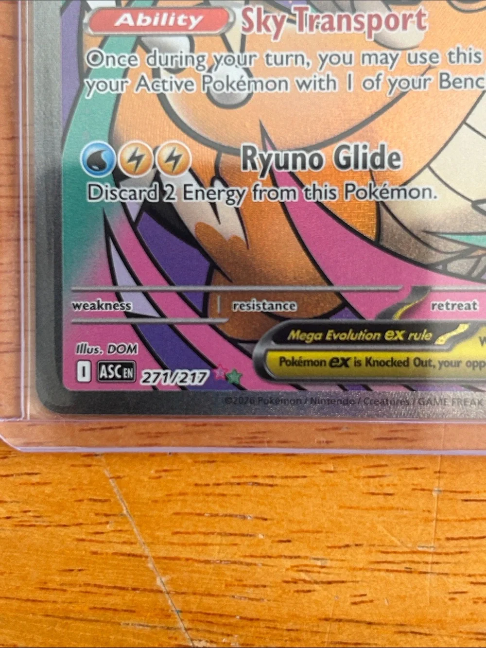 New! Pokemon Mega Dragonite EX Full Art - Gold, Blue, Pink (Ascended Hero’s) - Picture 3 of 9